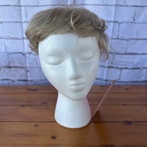 New Hair Topper Wiglet Large Coverage Synthetic Top Crown  Hairpiece Ash  Blonde